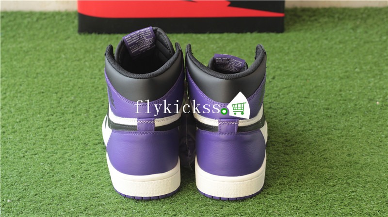 Authentic Air Jordan 1 High OG Court Purple